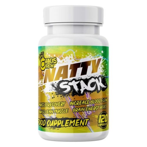 NATTY STACK™ - 4az1ben Izomépítő Stack - Turkesterone + Cellflo6 + Laxogenin + BrainBerry - 120 Kapszula - Chaos Crew