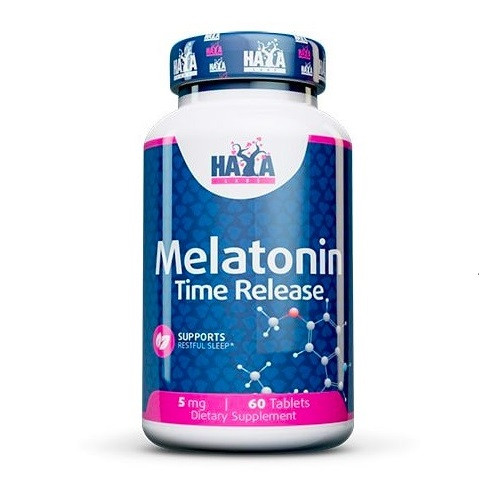 MELATONIN 5mg Time Release - Nagy Dózis & Elnyújtott Felszívódás - Fokozott Alvásminőség & Gyorsabb Elalvás - Haya Supplements