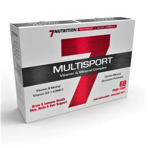 MULTISPORT™ - Szerves Multivitamin Komplex Maximális Biológiai Hasznosulással - 60 Növényi Kapszula - 7Nutrition